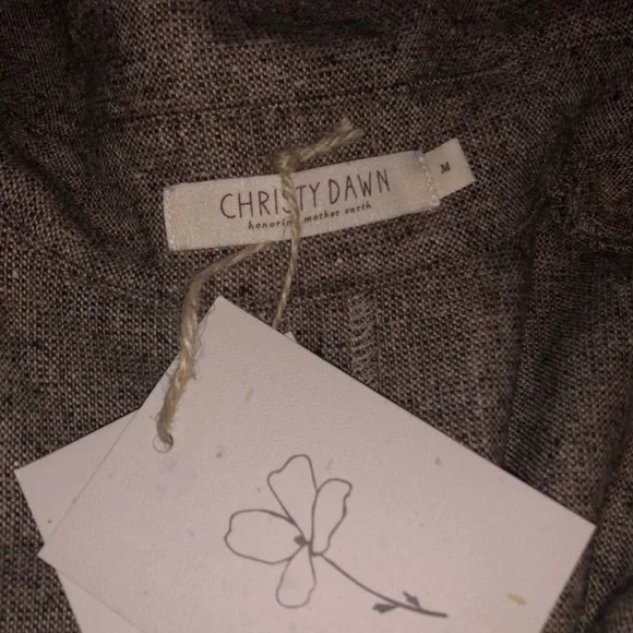 NEW NWT Christy Dawn The Marlow Trench Tobacco Specks Jacket Coat - Picture 7 of 10